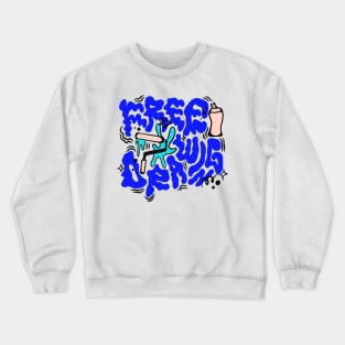 Drawing font Crewneck Sweatshirt